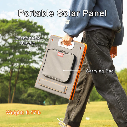 Foldable Solar Panel 100W 18V Outdoor,Solar