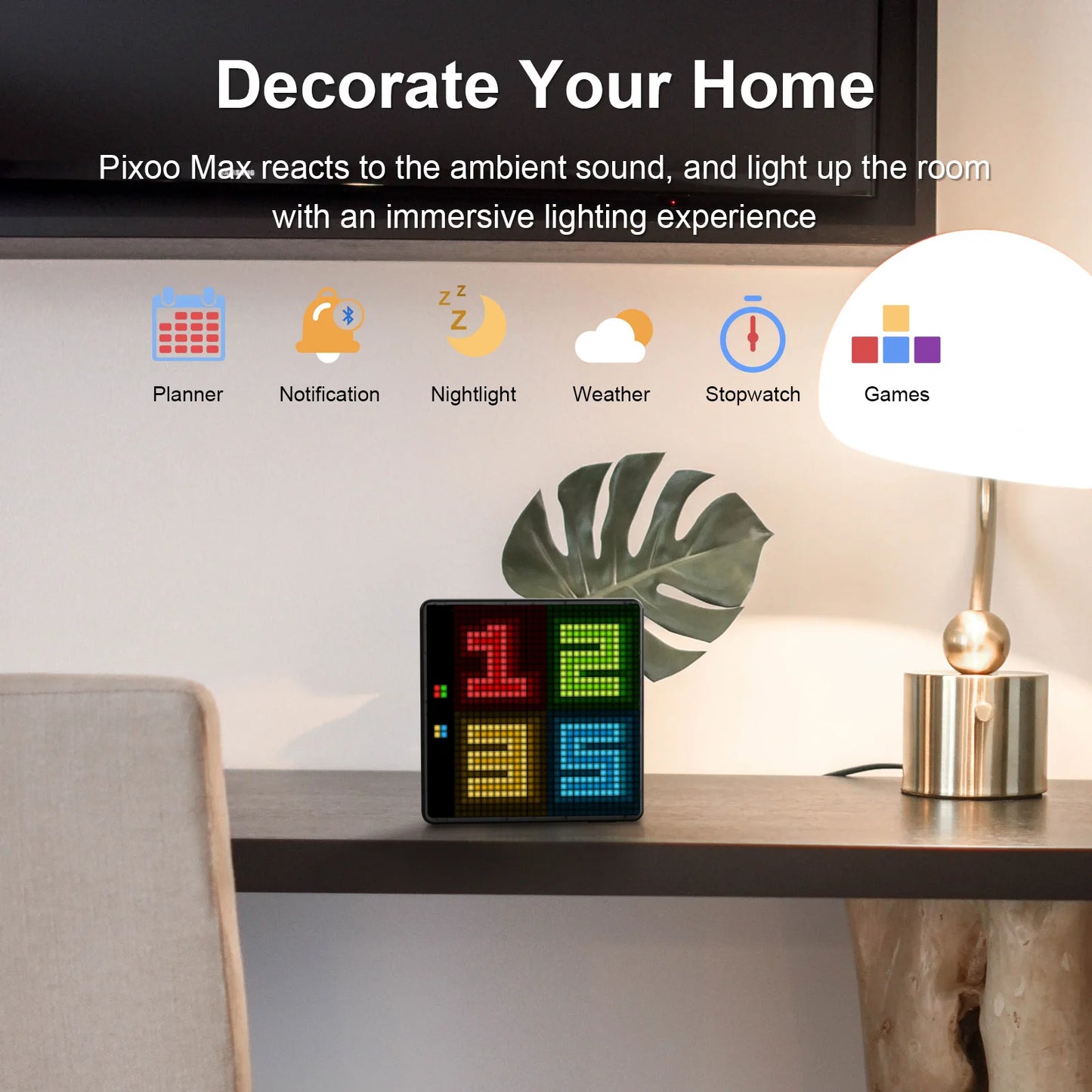 Digital Photo Frame with 32*32 Pixel Art Programmable LED Display Board.