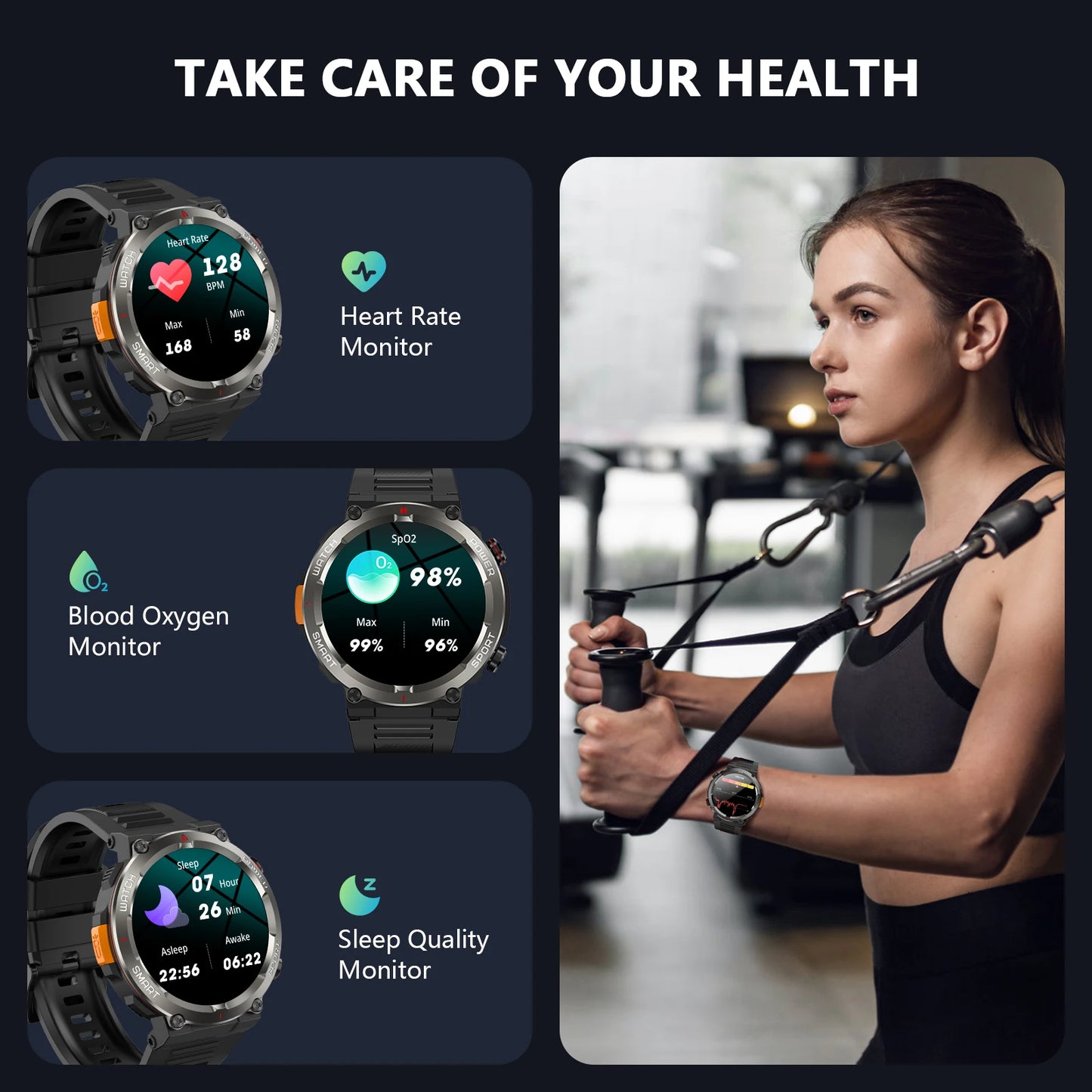 2025 New Blackview W50pro Waterproof Smartwatch