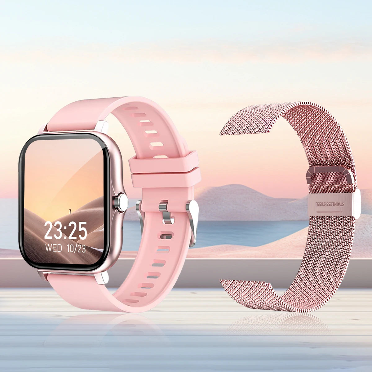 Smart watch wireless calling/dial, fitness monitoring for iPhone/Andriod