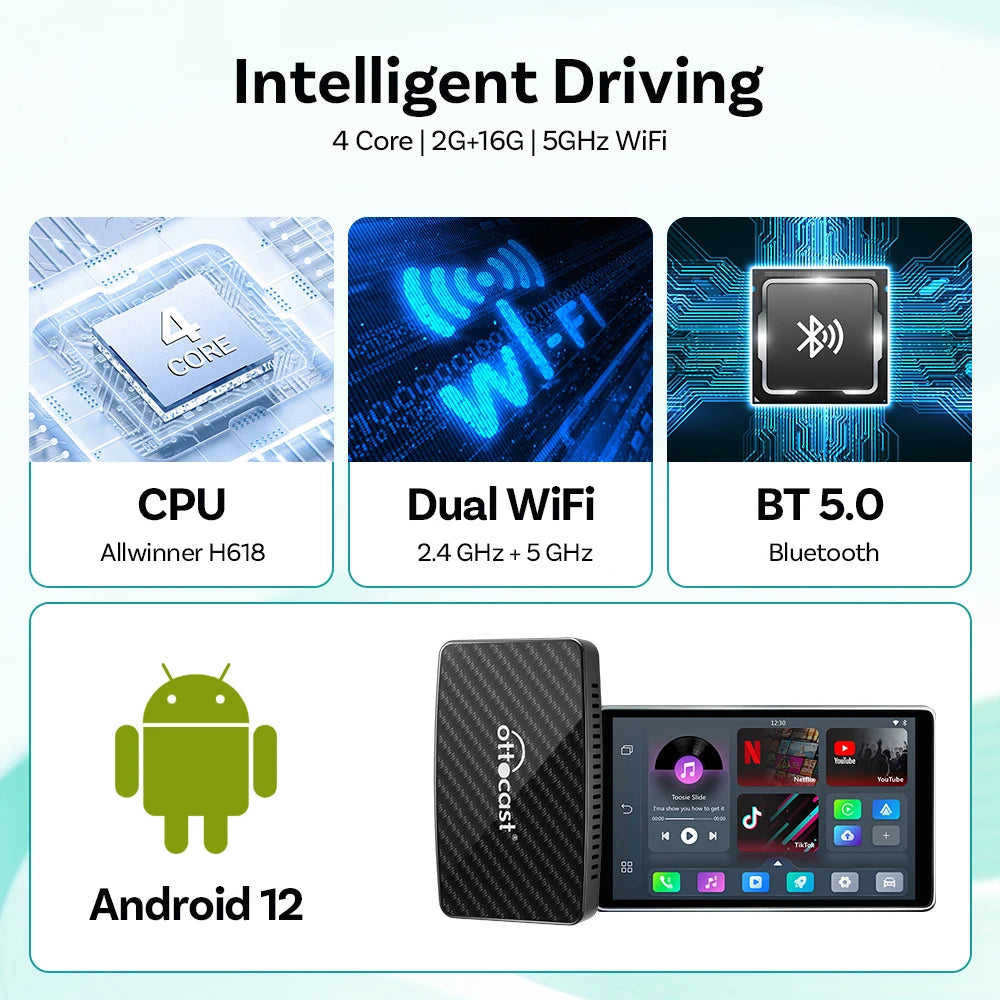 Video Pro Wireless CarPlay Adapter, Android