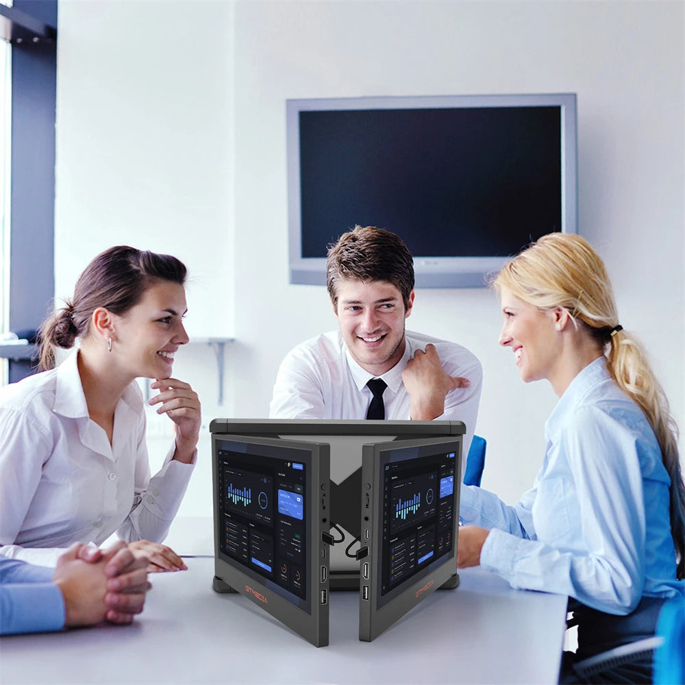 11.6Inch Portable Monitor ,Triple Dual Extender Screen Full View Fold Display For 13.0-17.3Inch Laptops