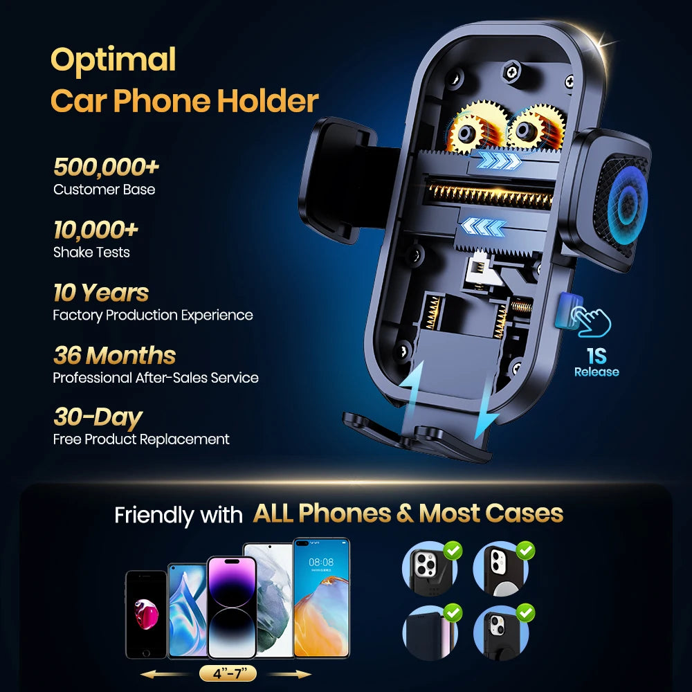 , Car Phone Holder Mount for Dashboard & Air Vent