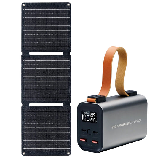 100W Fast Charging Power bank with 21W Solar Panel