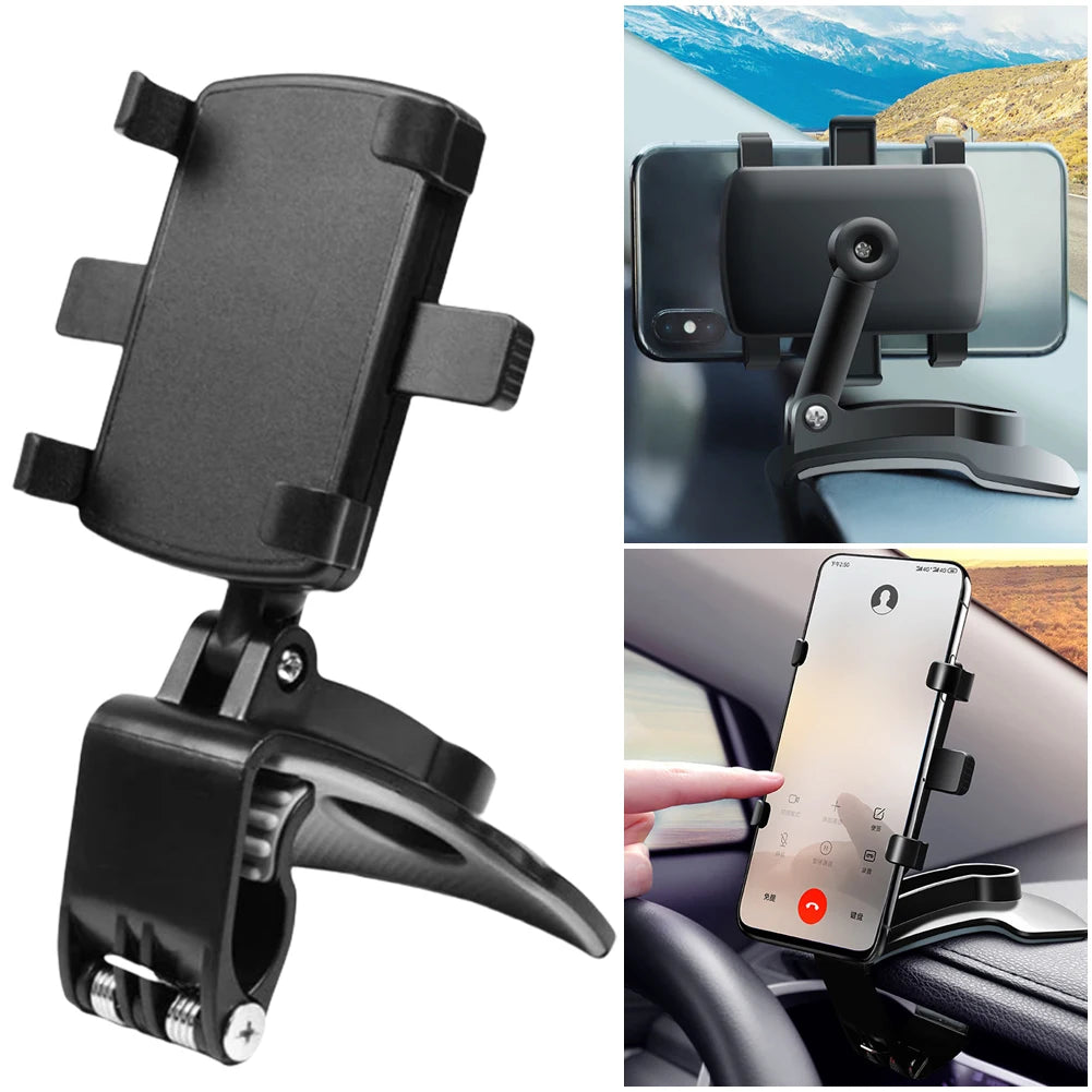 Car Dashboard Support 360 Degree Rotating Cluster Phone Holder