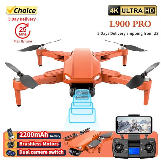 4K Professional 5G GPS HD Dual Camera Brushless Drone