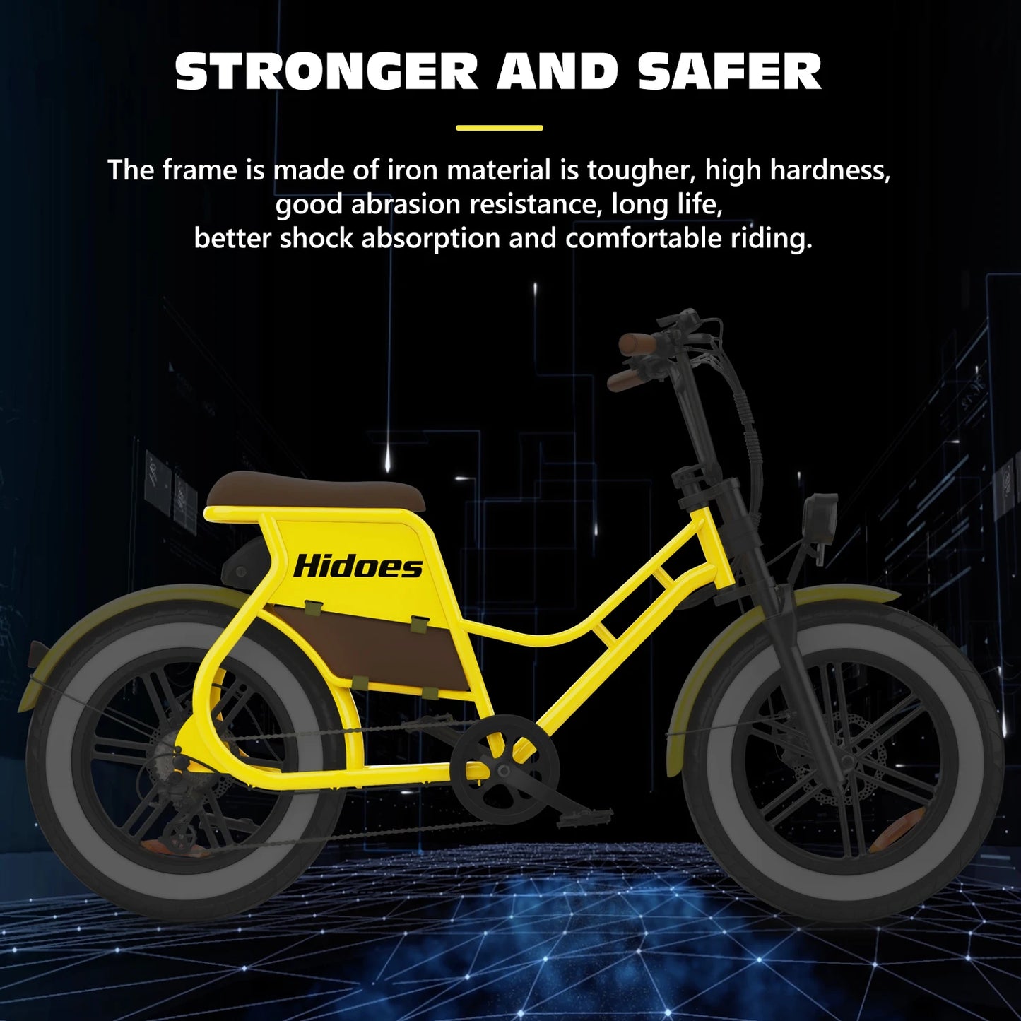 E-bike 700W Motor 48V17AH Lithium Battery Off-road Fat Tire .