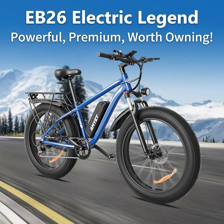 Adults Electric Bicycle Peak 1500W 48V 15AH , 26" Fat Tire