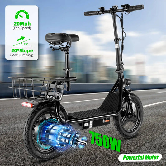 1200W Electric Scooters for Adults 14" Tire,
