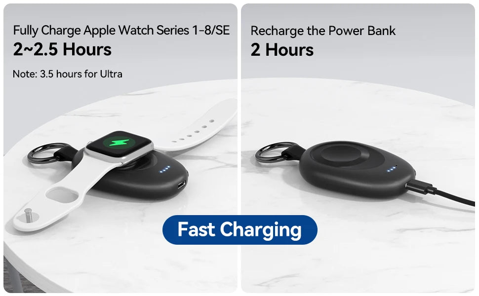 Portable Charger, Travel Power Bank , Wireless Keychain