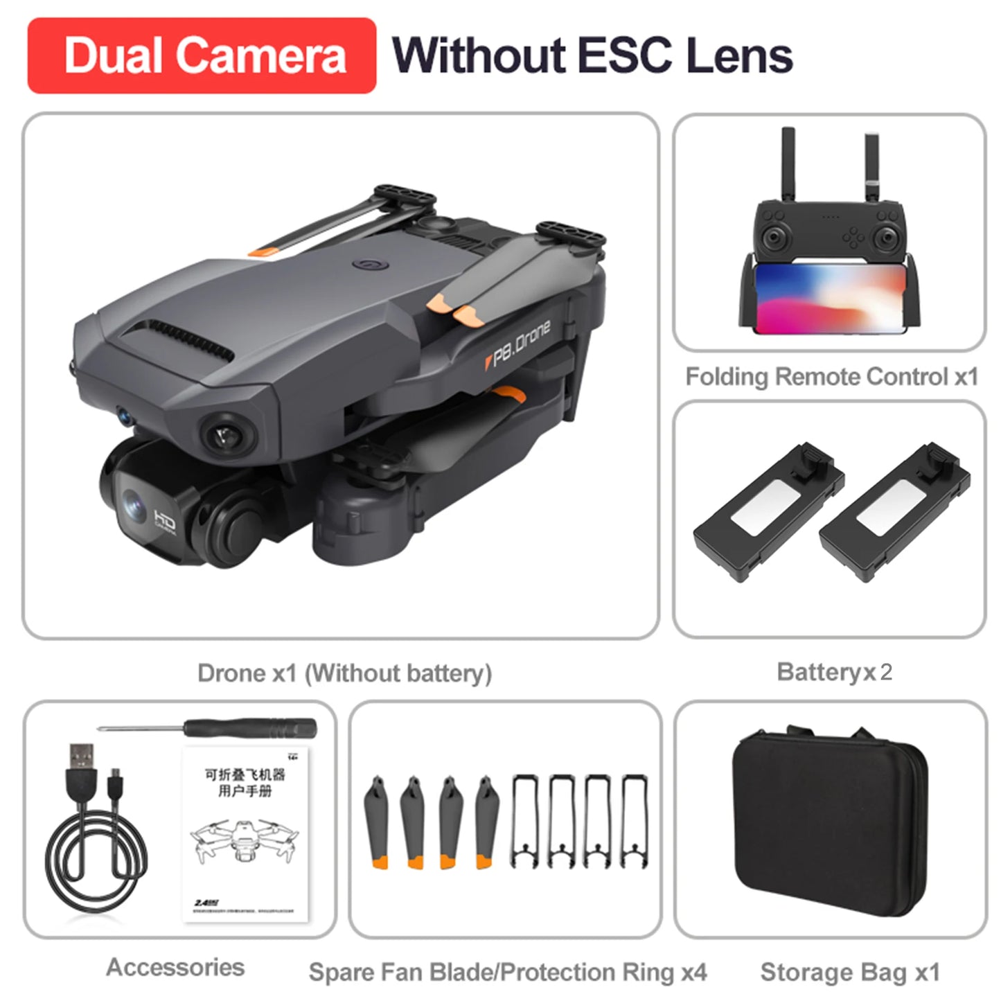 4K Dual Camera RC Quadcopter drone