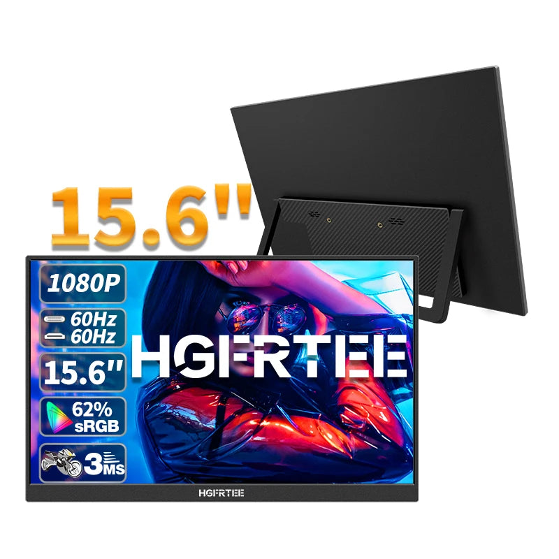 15.6inch Portable Monitor FHD-IPS Panel Second Screen for Laptop