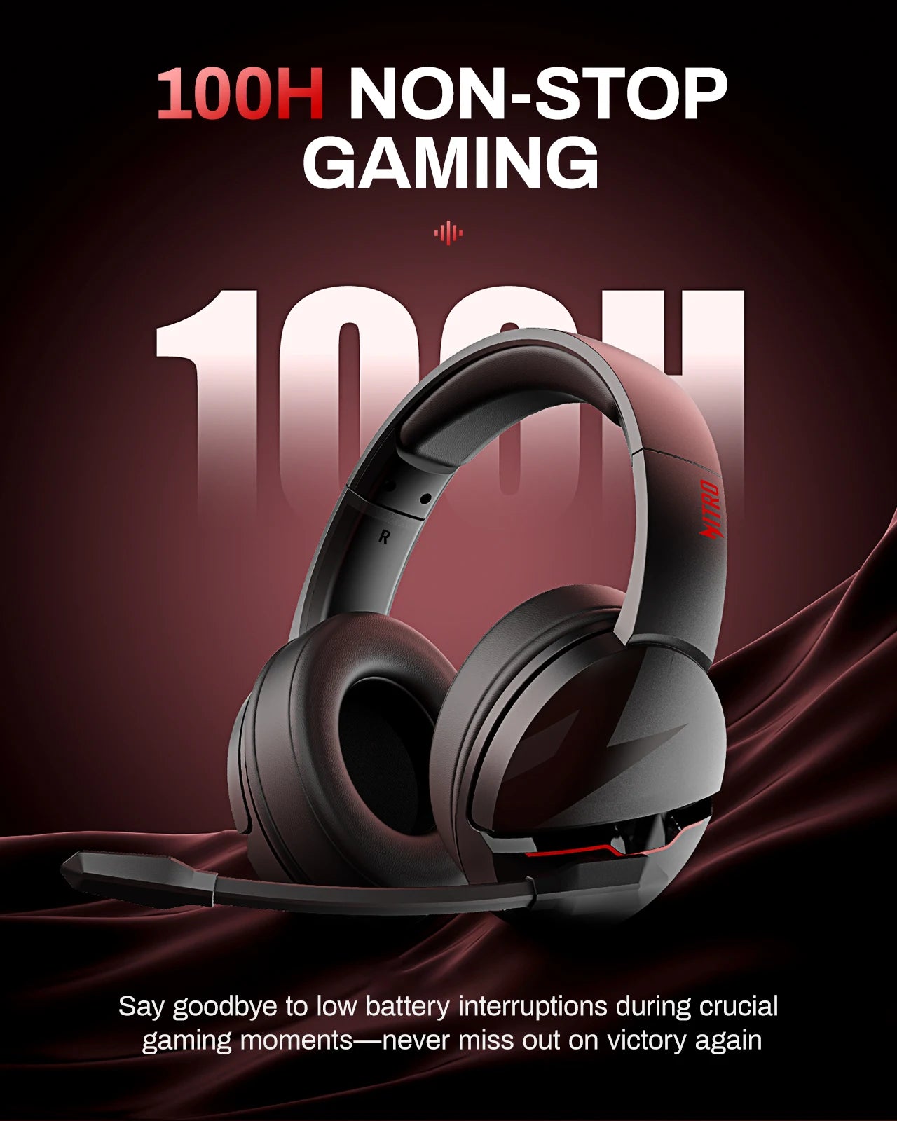 Gaming Headphones for PC, Meeting, Music, PS4 Wireless Gaming Headset