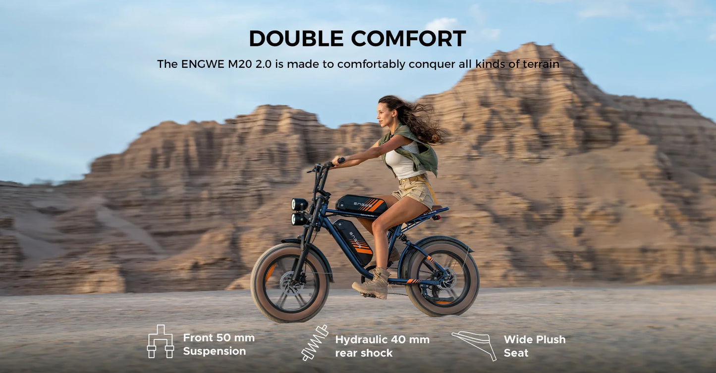 750W Motor 52V15.6AH Mountain E-bike Off-road, Fat Tire.