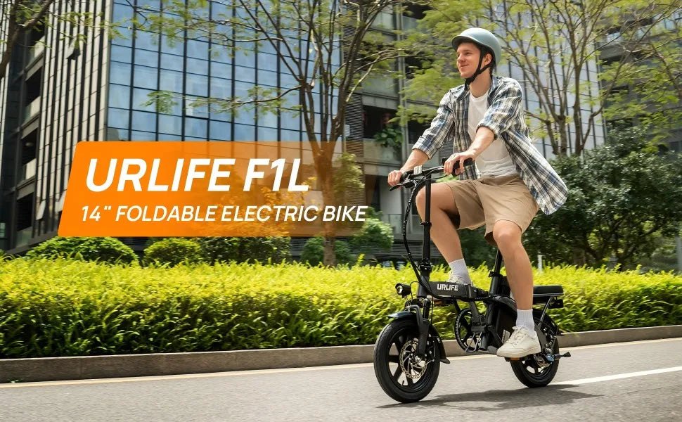 14 Inch Folding E-Bike 500W Power Removable & Fast Charge 40 Miles , Hydraulic Front Suspension .