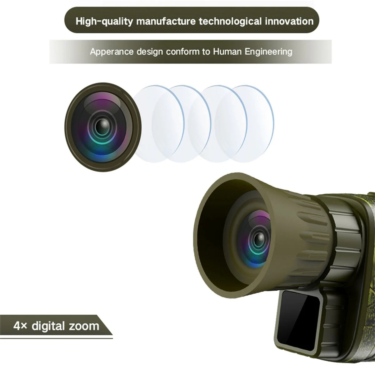 Night Vision Goggles,4K 984ft 7 Level Digital Night Vision