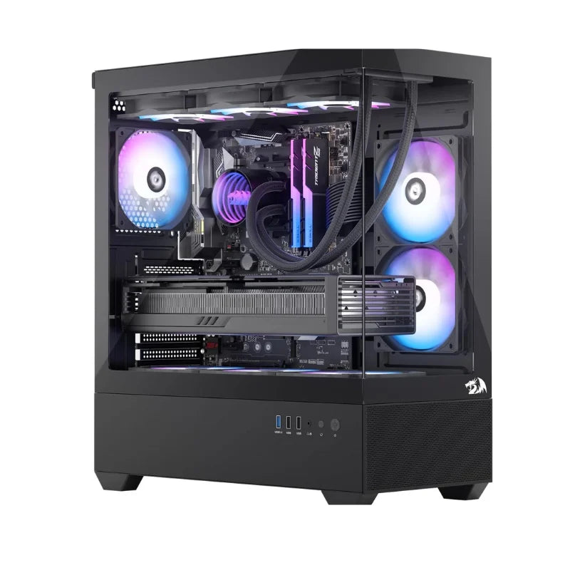 Gaming Back-Mounted PC Case