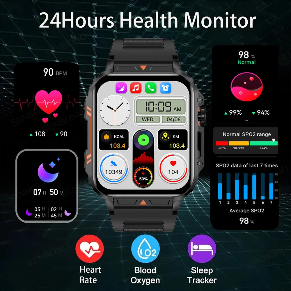 100+ Sport Mode Smartwatch for Men Women