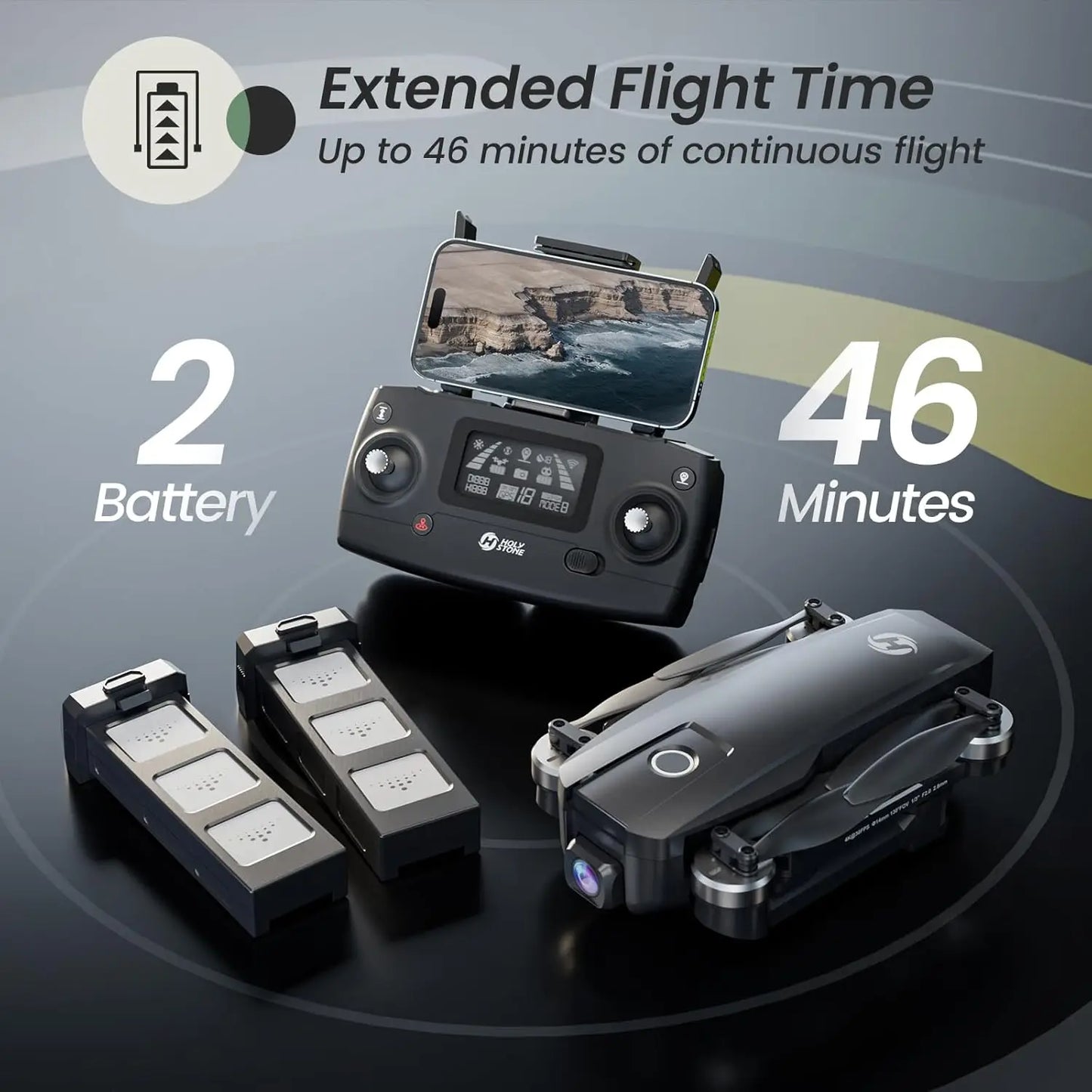 Holy Stone HS720E 4K Drone: 46min Flight