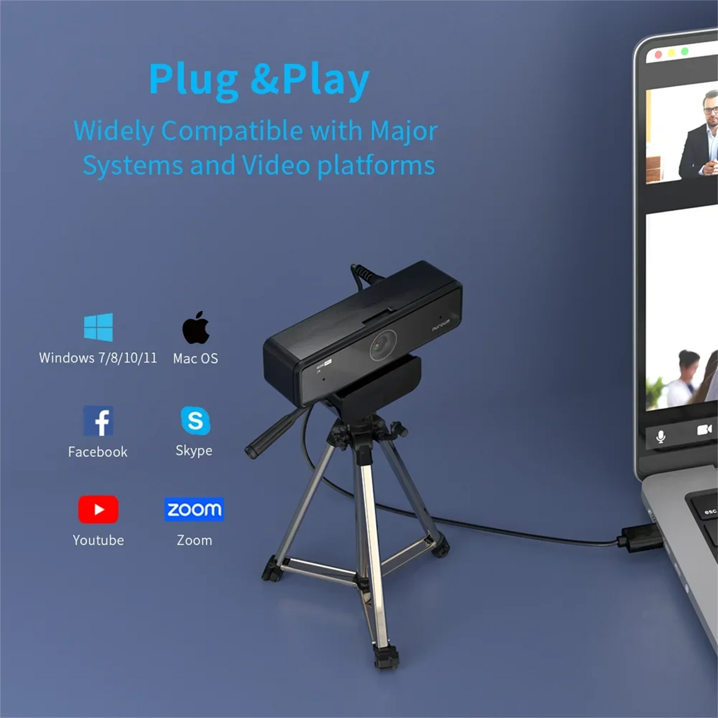 Webcam  for Mac/Laptop/Desktop/Computer