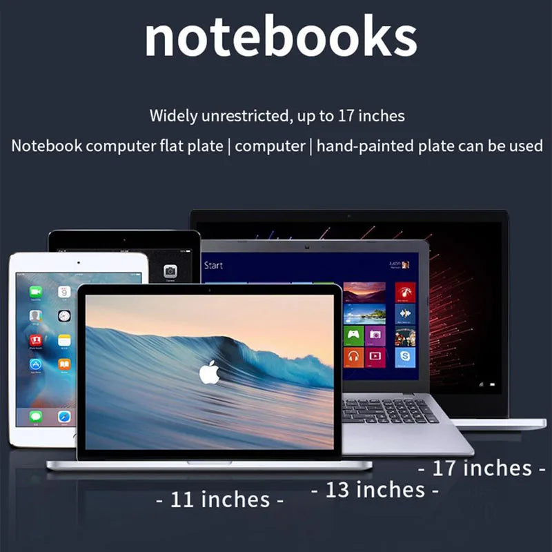 Tablet Stand Adjustable Aluminum Alloy Laptop Tablet up to 17 "