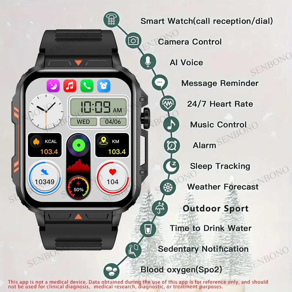100+ Sport Mode Smartwatch for Men Women