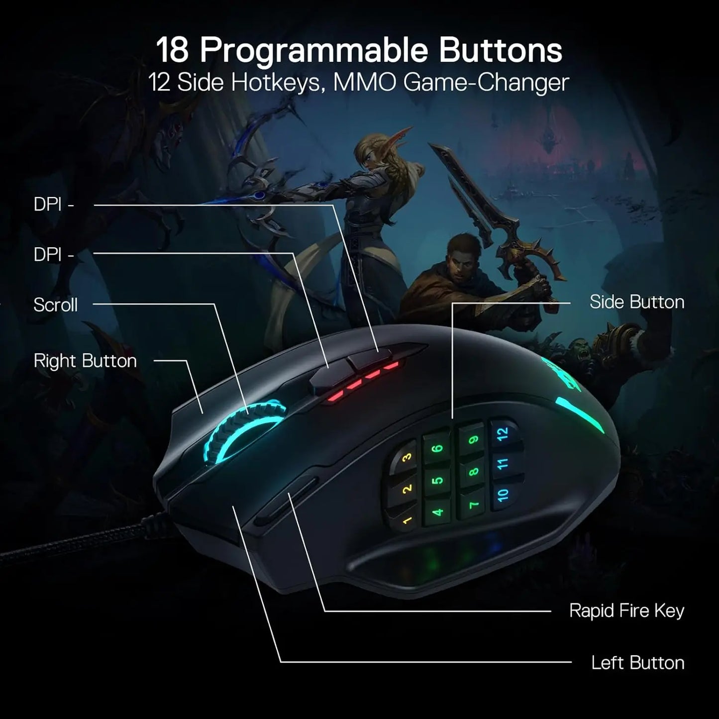 LED USB Wired Gaming Mouse