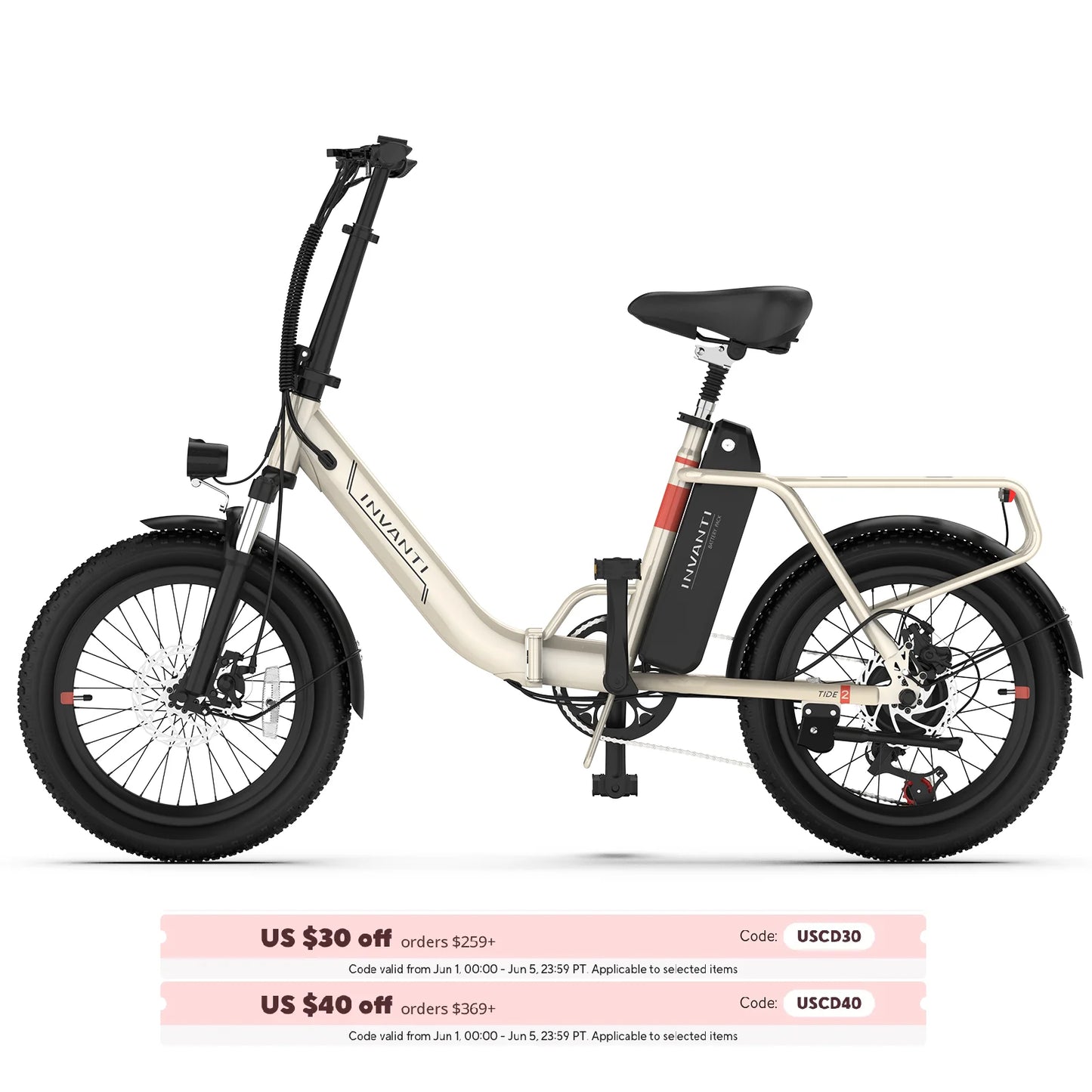 20" Folding Electric Bike 500W Motor