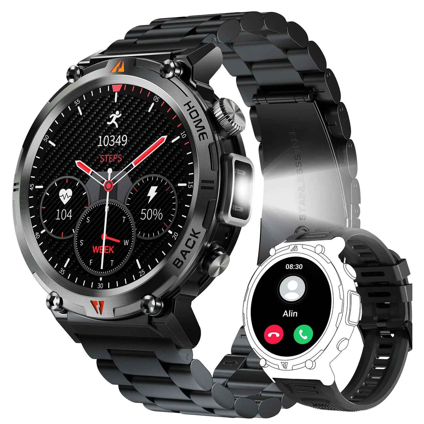 EIGIIS 2024 New KE3 Bluetooth Call Smart Watch For IOS Android