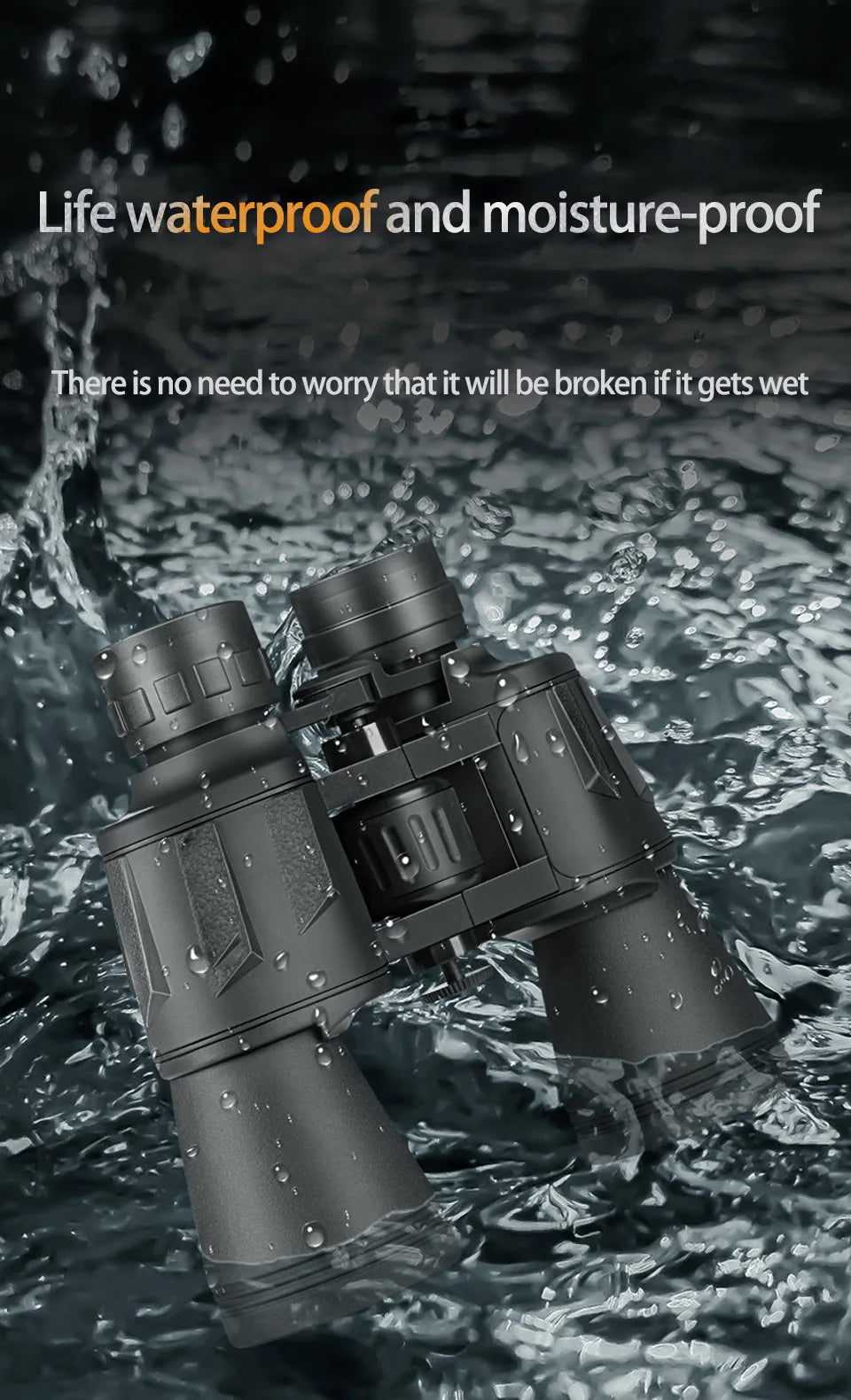50000M German Military 20X50 Zoom HD BAK4-Prism Powerful Binoculars
