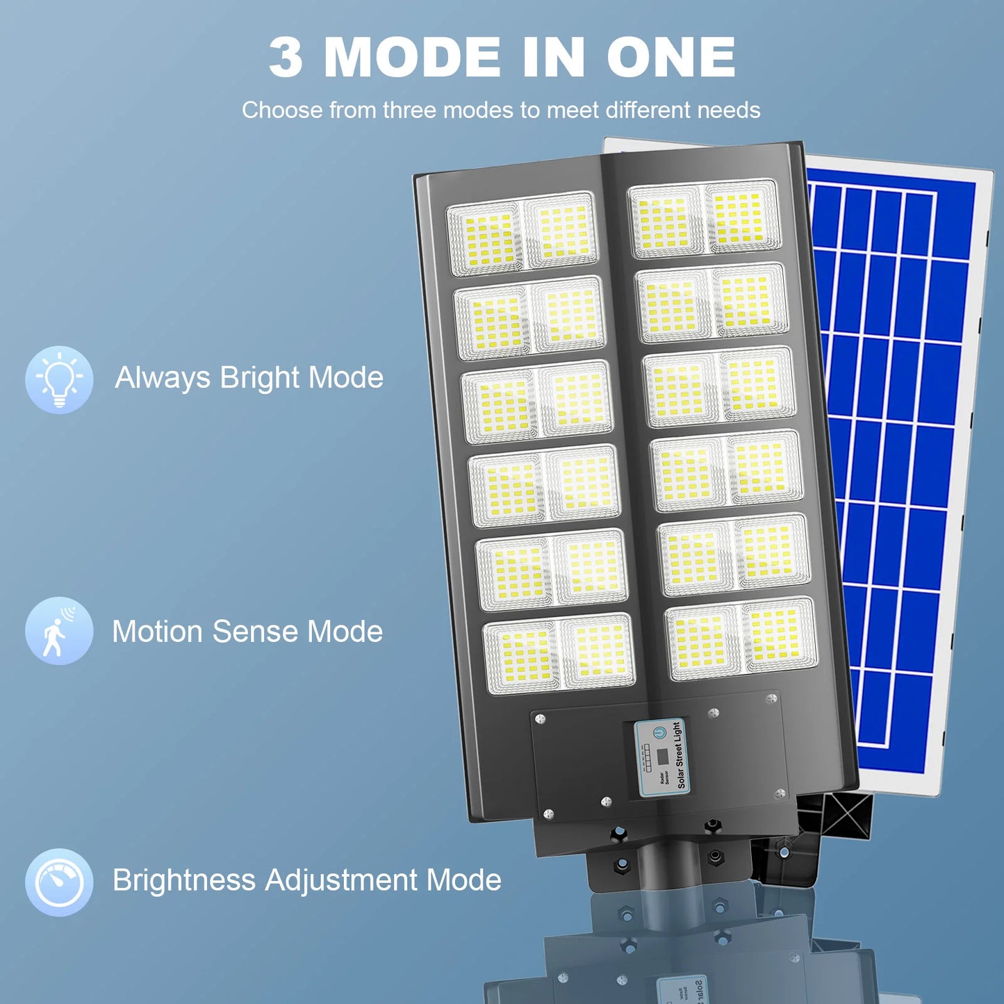6000-watt waterproof solar street lights.