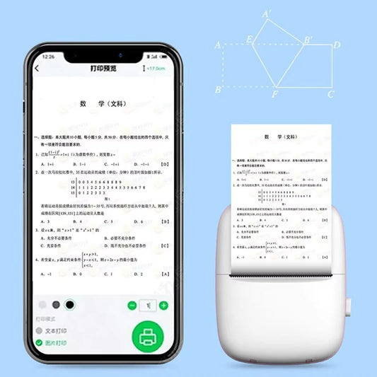 Portable Mini Bluetooth WiFi New Wrong Printer