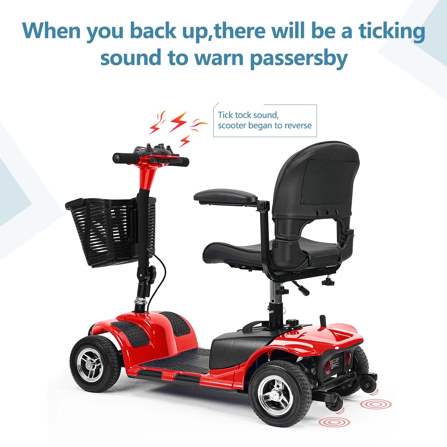4 Wheel Folding Mobility Scooter for Seniors Adults