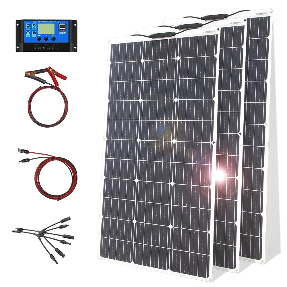 12V Flexible Solar Panel Kit