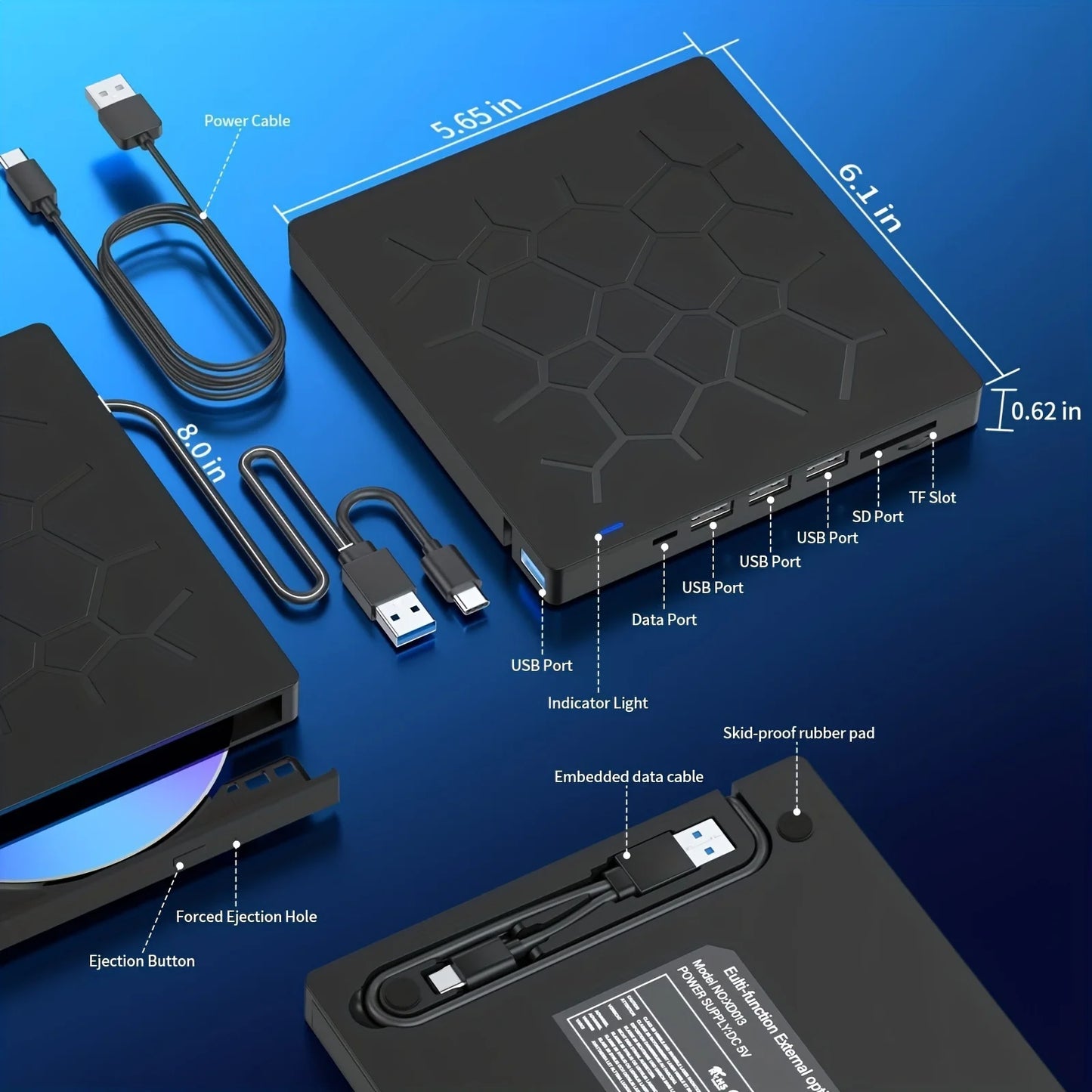 Versatile External CD/DVD Drive For Laptop