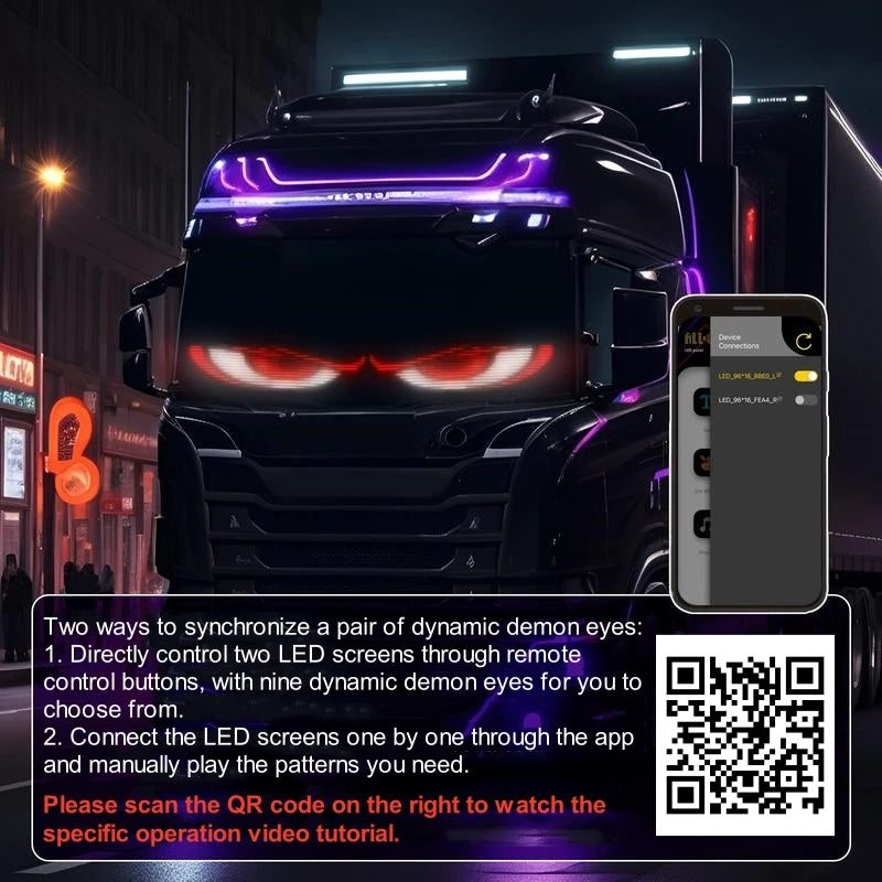 2PCS Devil Eyes Light, Truck and car LED