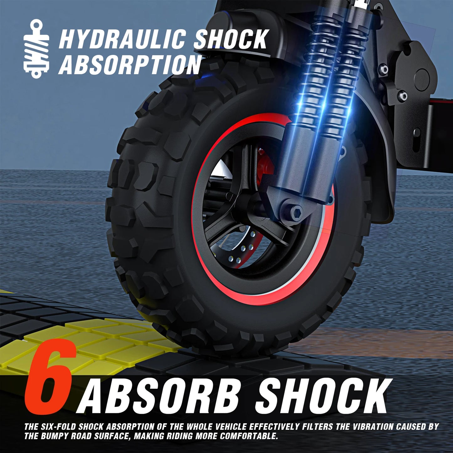 Electric Scooter 11 "off-road tires 48V 1200W