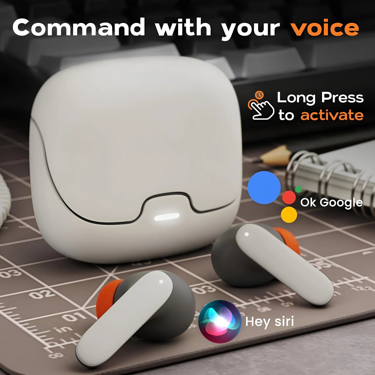 Noise Reduction Wireless Earbuds