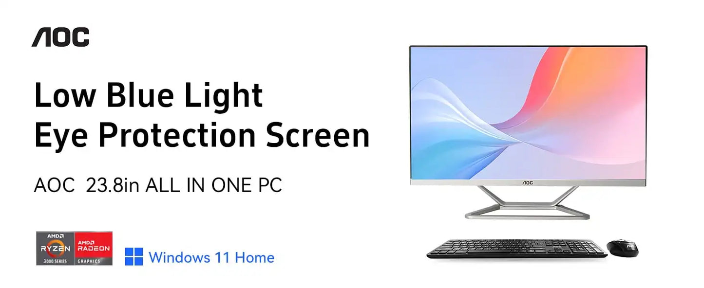 All-in-One PC AMD R3 3250U Business Desktop 23.8"
