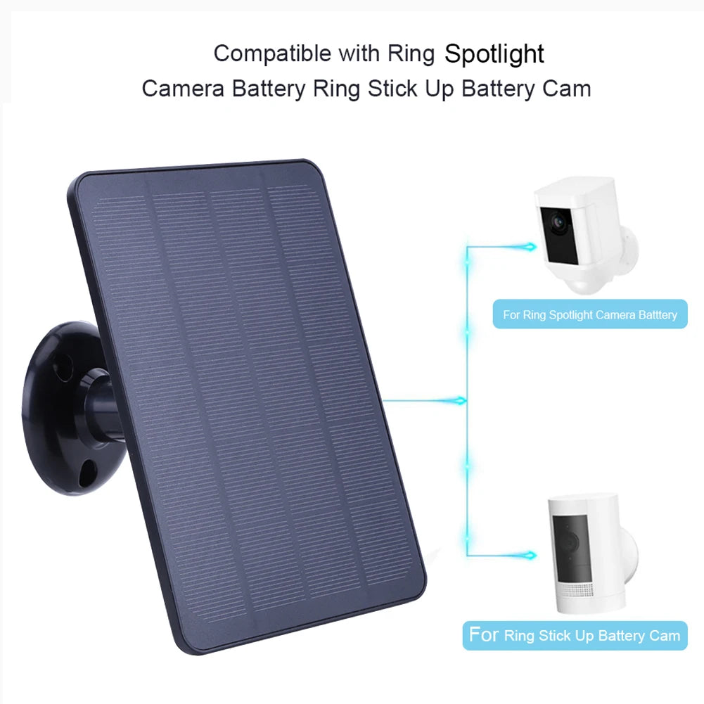4W 5V Solar Panel Kit Waterproof Adjustable Wall Mount Bracket