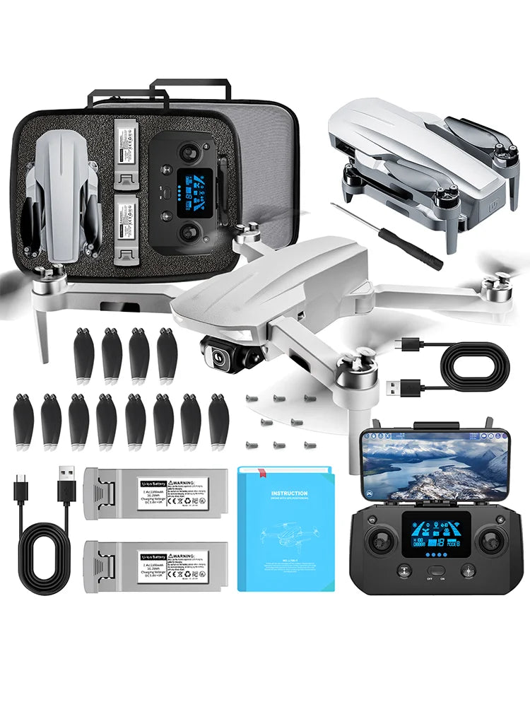 Drone with Camera 4K for Adults, Easy GPS Quadcopter for Beginner, Auto Return Home