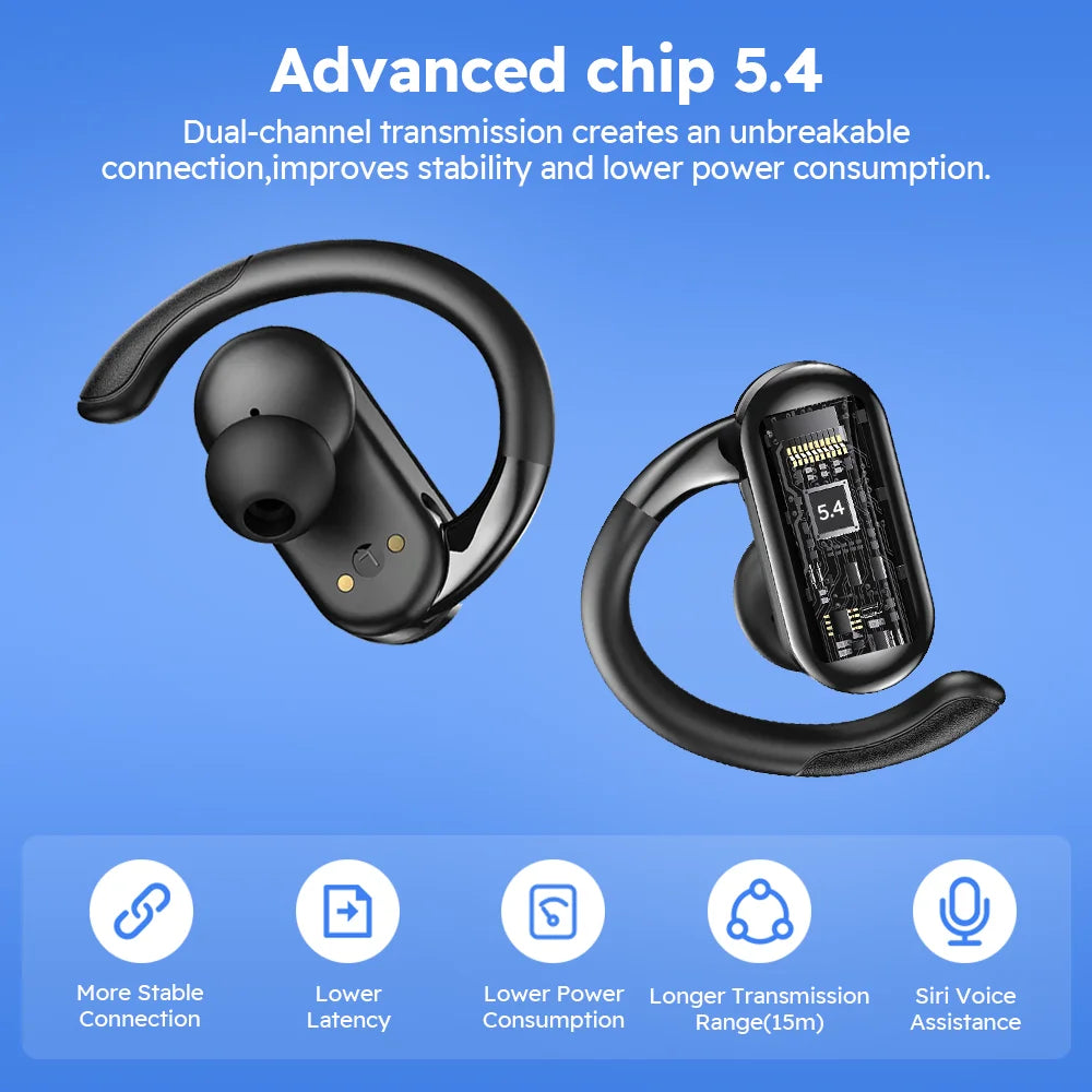 Bluetooth Earphone 20 Hours Play Time Swimming Waterproof Earbuds
