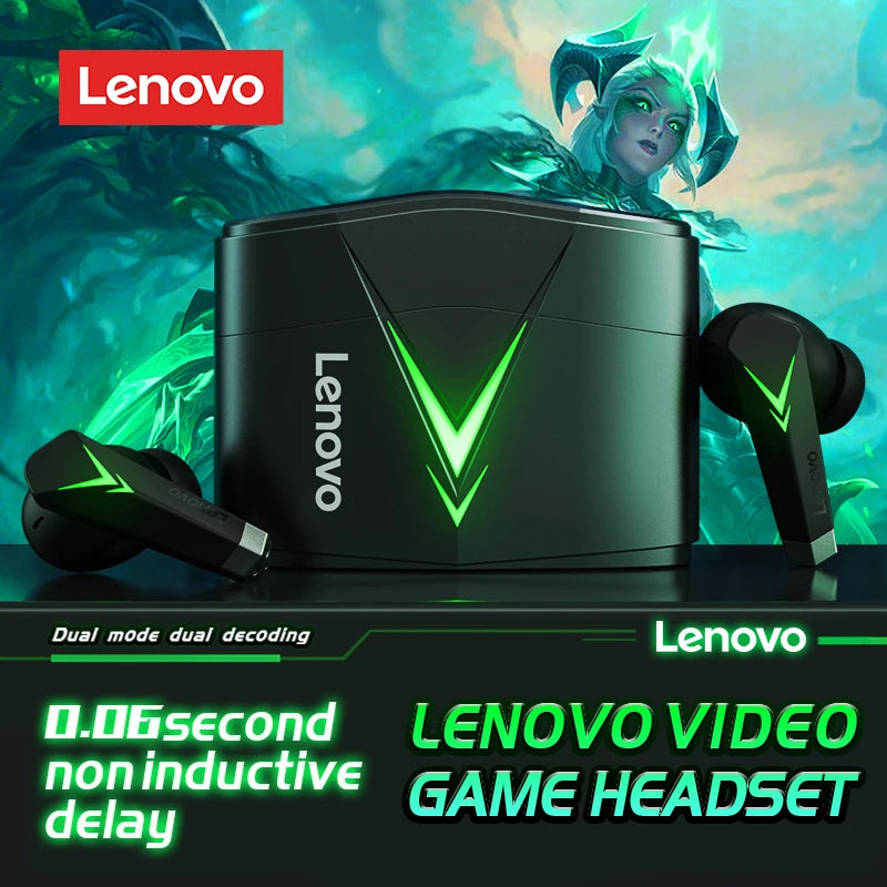 Lenovo LP6 Bluetooth 5.0 Headphones 9D Strong Deep Bass  Earbuds