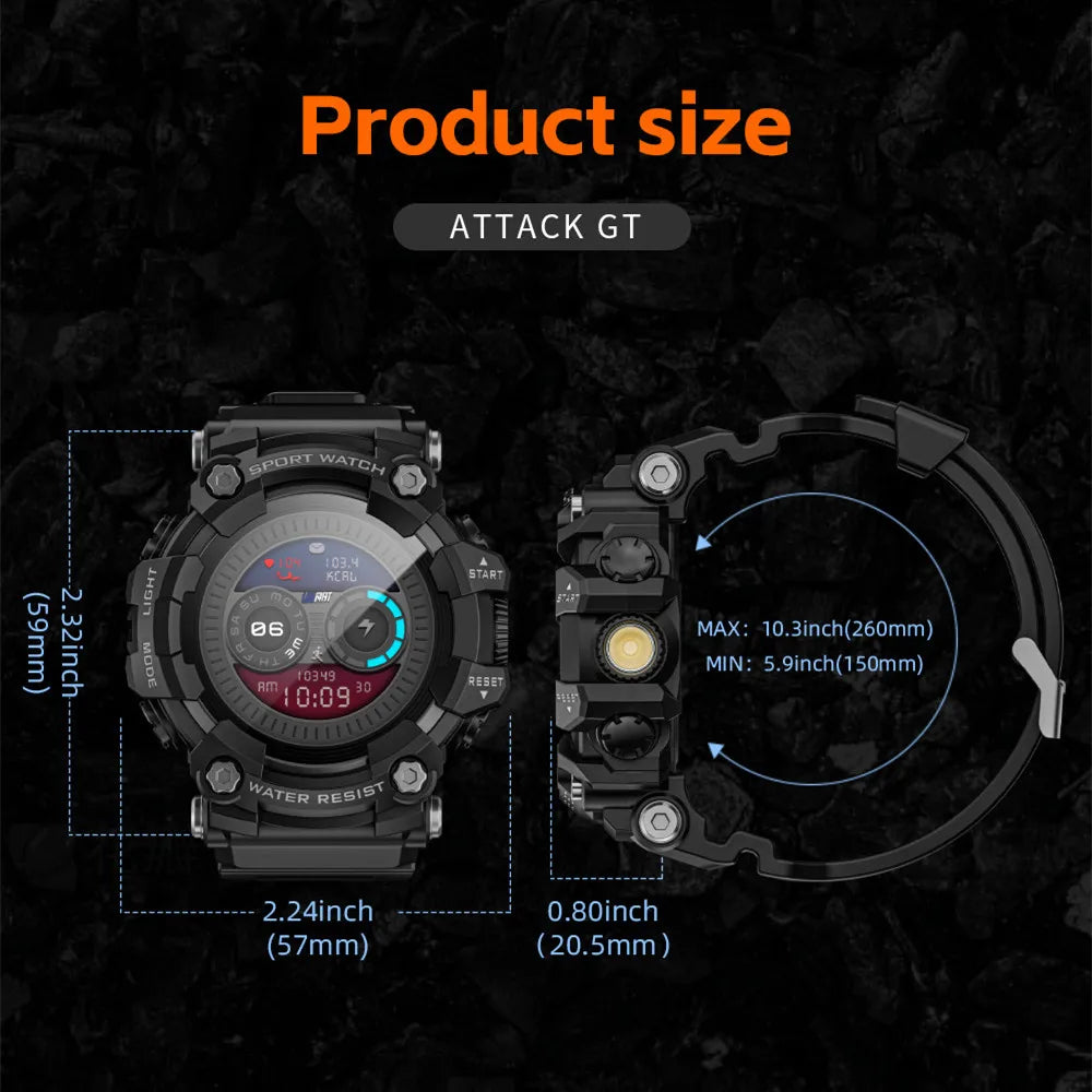 LOKMAT Rugged Sport Smart Watch ATTACK-GT