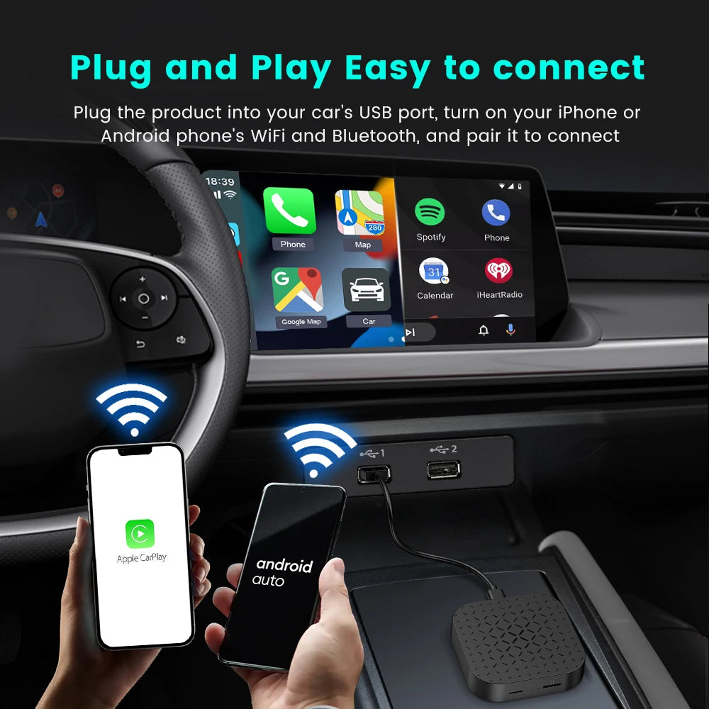 wireless Portable CarPlay Ai Box Android 11