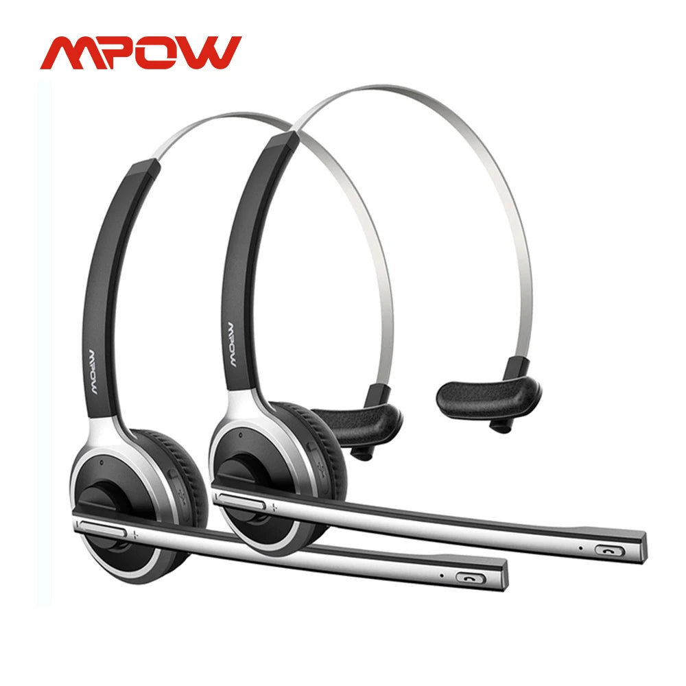 Wireless Truck Driver Headphones Hands-free Call Headset with Mic