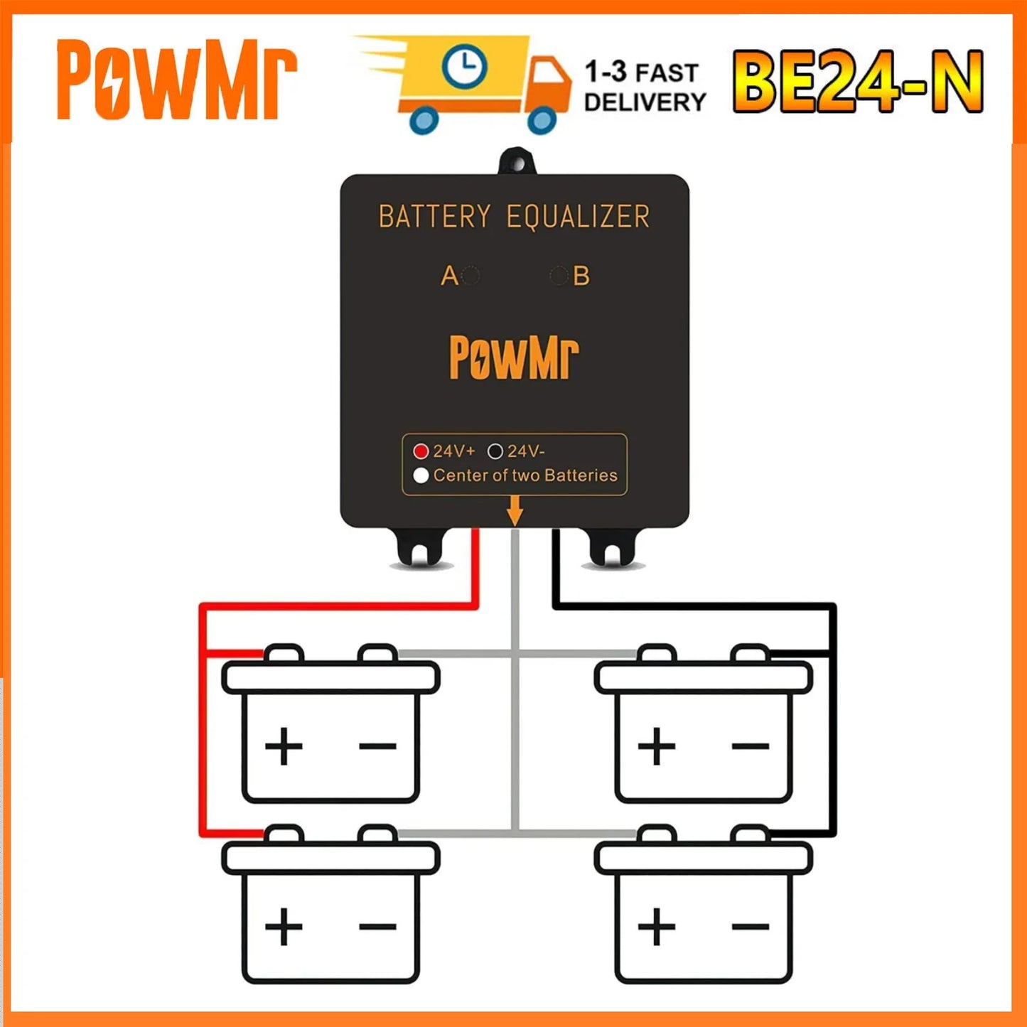 24V Battery Balancer Equalizer Protection, Solar Cell Regulator Voltage
