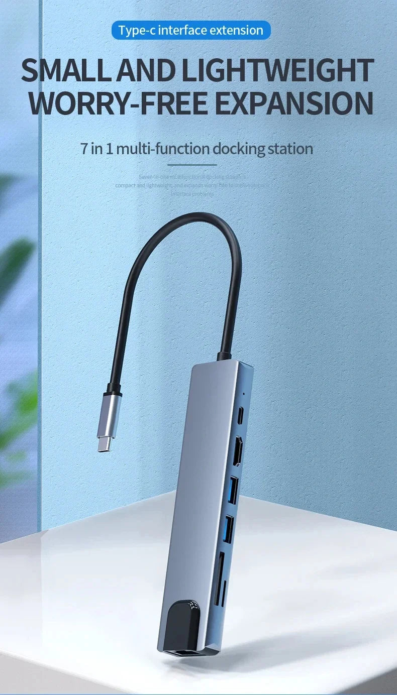 7 in 1 Type C Docking Station