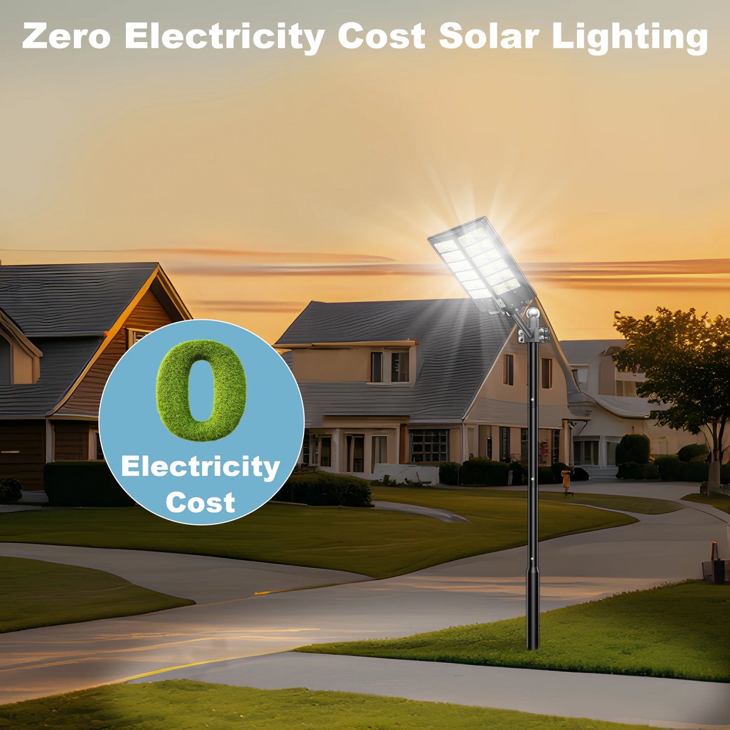 6000-watt waterproof solar street lights.