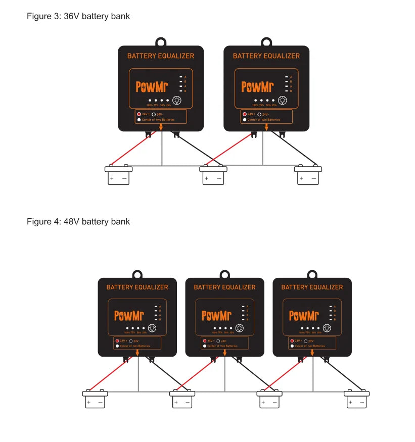 24V Battery Balancer Equalizer Protection, Solar Cell Regulator Voltage
